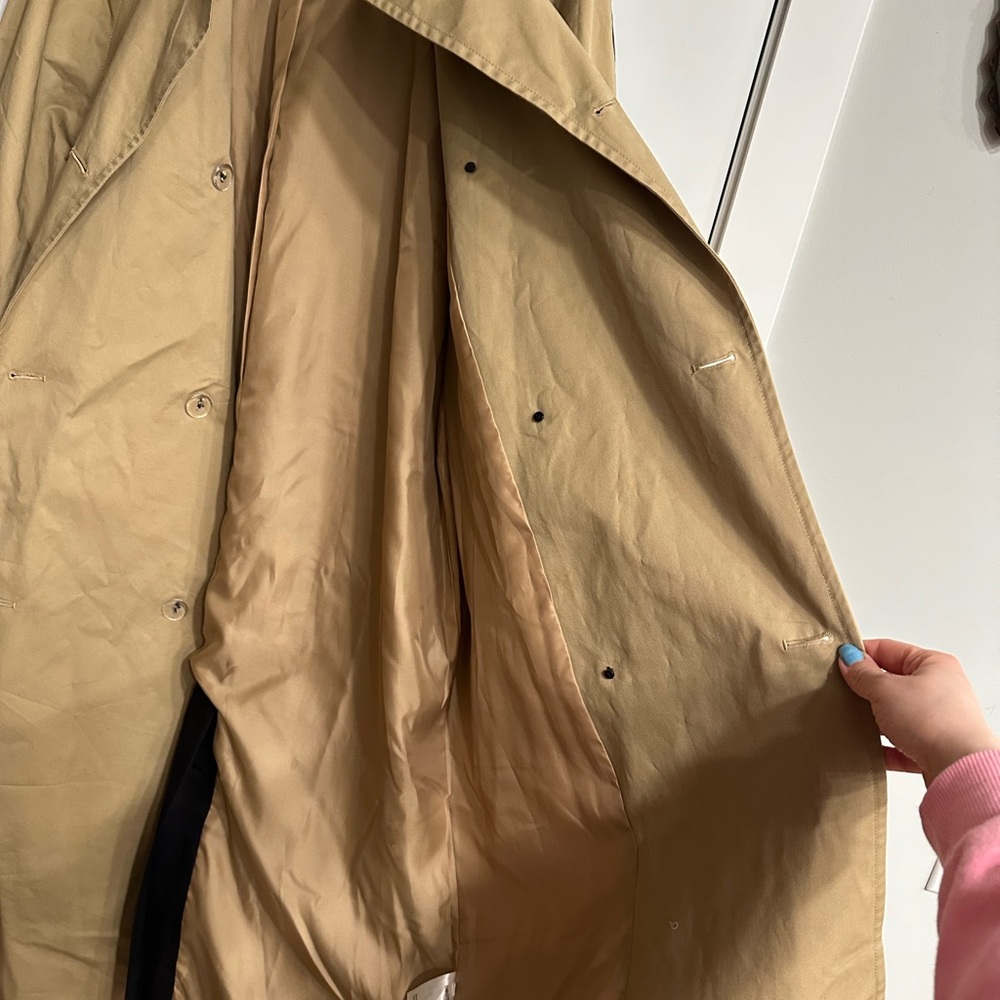 OROTON 2-COLOUR TRENCH COAT OVERSIZED - Picture 7 of 15